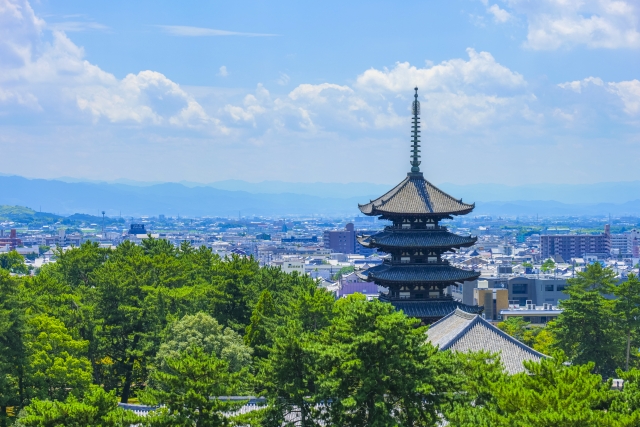 奈良市の街並み